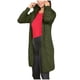 thumbnail image 2 of Suéter de mujer, abrigo informal de color liso, cárdigan holgado, chaqueta de manga larga, blusa para mujer, 2 of 4