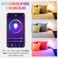 thumbnail image 4 of Bulb,Colors Lamp App Mode White 16 App Remote Voice Million Colors Lamp 5w Dual Mode 16 Million Colors White 16 Million Voice Function Led Dual Mode White Lamp App Remote Xibany Dsfen Adben Eryue, 4 of 6