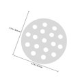 thumbnail image 2 of HOOWIFFY Grille de Feu pour Bbq Grille de Cuisson en Fer Ronde Répartition de la Chaleur Argent 1 Pcs, 2 of 8
