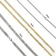 thumbnail image 6 of Punk Stainless Steel Necklace 3/5/7mm Curb Cuban Necklaces For Men Black Color Gold Color Link Chain Chokers Solid Metal Jewelry, 6 of 6