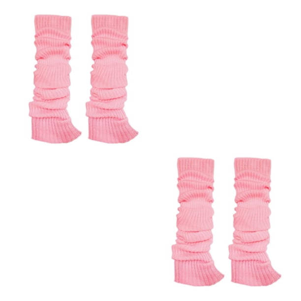 Guardurnaity 2 paquetes/lote estilo textura todo Fashinable 2 piezas colorido elegante calentador de piernas para textura Multicolor todo fósforo Rosa 1 2piezas