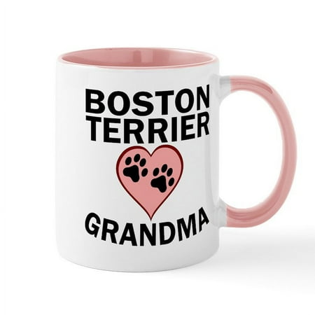 

CafePress - Boston Terrier Grandma Mugs - 11 oz Ceramic Mug - Novelty Coffee Tea Cup