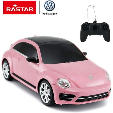 Joyabit Volkswagen Rastar 1:24 Scale Beetle Toy Car for Kids, Pink .Full functions - Forward, reverse, stop, left & right
