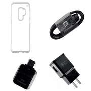 OEM Adapter + Charger KIT w/ NEW Speck Presidio Clear Case for Galaxy S9+