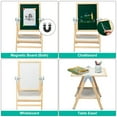 thumbnail image 3 of Chevalet Artistique en Bois Double Face et Tableau Blanc Réglable, 3 of 5