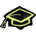 thumbnail image 2 of Anagram 31" NEON Grad Cap Super Shape, 2 of 2