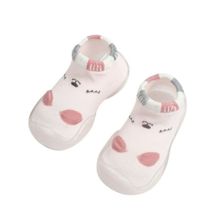 

Larisalt Shoes For Girls Baby Girls Boys Canvas Shoes Soft Anti-Slip Sole First Walkers High Top Unisex Toddler Sneaker Pink