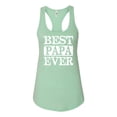 thumbnail image 2 of Wild Bobby, Best Papa Ever, Father's Day, Women Racerback Tank Top, Mint, Medium, 2 of 4