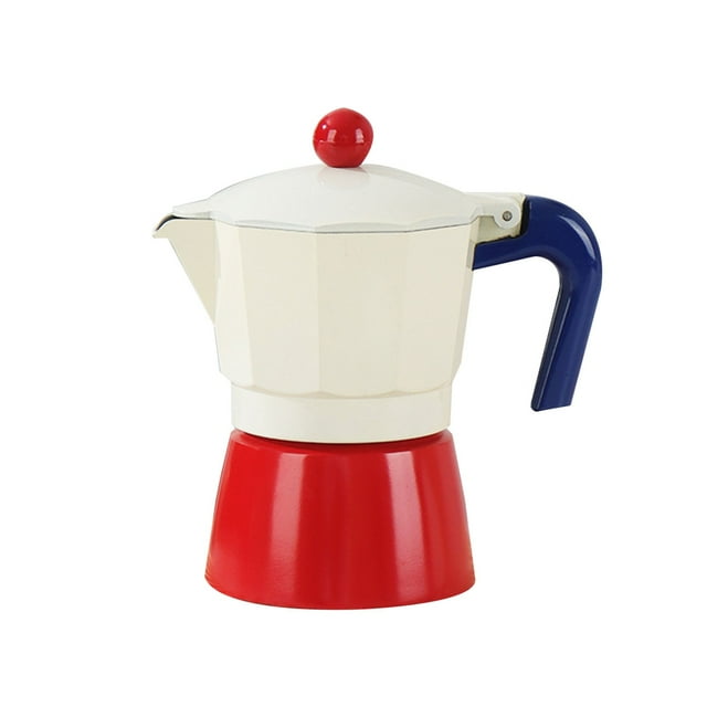 Christmas Decor Italian Pot Retro Coffee Maker with Wood Grain Handle Multi Color Optional Home Appliance christmas stocking stuffers