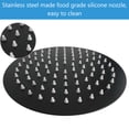 thumbnail image 3 of Luxury Matte Black Shower Head, Ultra Thin Design with Air-In Technology for High Pressure and Strong Flow, Tool Free Installation, for Bathroom Decor (SUS304 Stainless Steel), 3 of 5