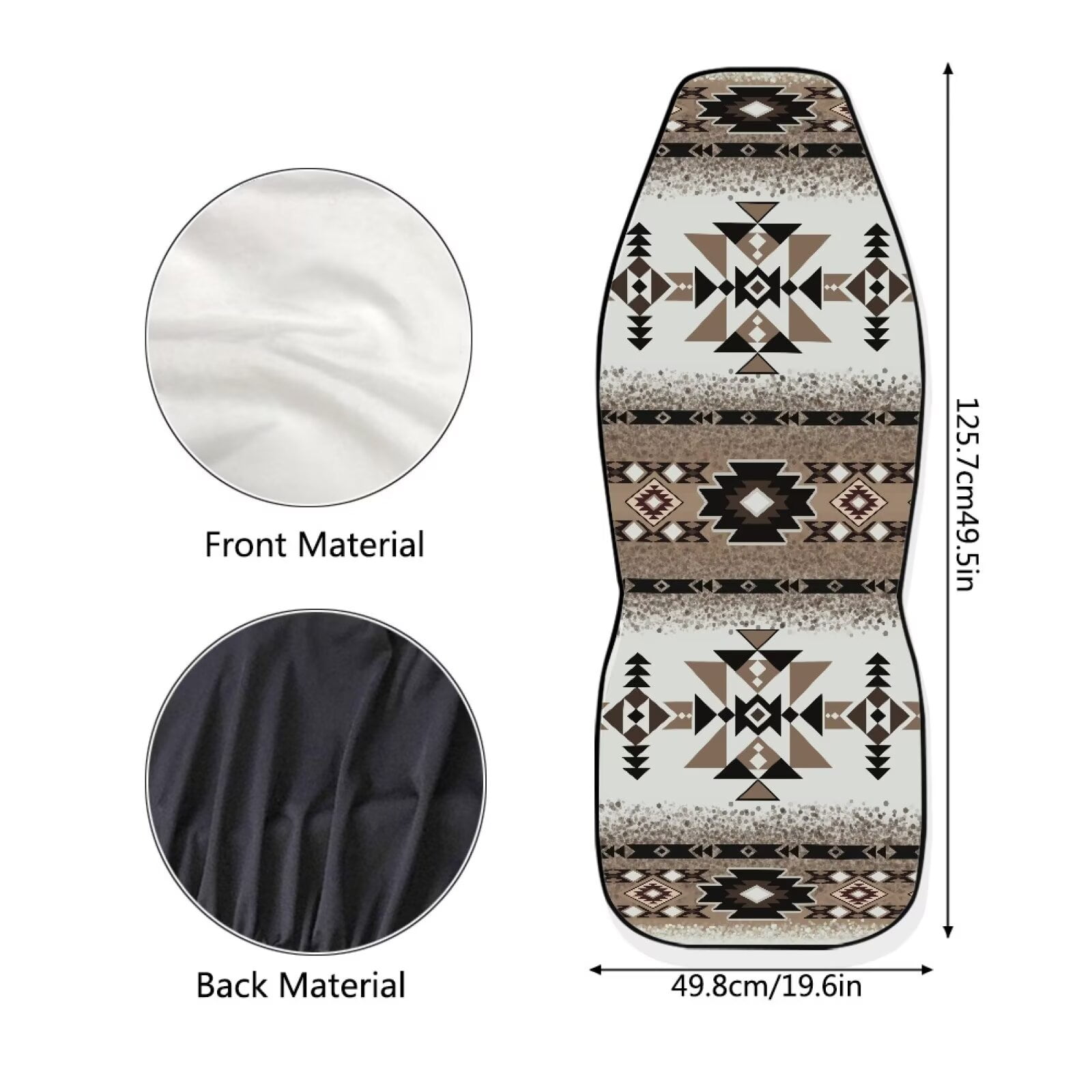 Binienty Camo Deer Front Auto Seat Covers American Flag Soft Cloth Bucket Seat Covers Breathable Anti-Slip Anti-Wear Elastic Easy to Install Universal Vehicle Accessories