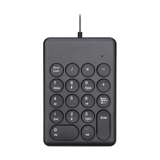 Portable USB 1 Keyboard for Laptop Notebook Multifunctional Design , Black 269key Black