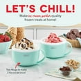 thumbnail image 2 of My Mug Ice Cream Maker Machine (Aqua): Multi-Purpose Soft Serve Ice Cream Machine with (2) Bowls for Homemade Gelato, Sorbet, Frozen Yogurt, Built-In Ingredient Chute, Easy to Clean and Store, 2 of 6