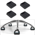 thumbnail image 4 of 4Pcs Furniture Caster Cups Bed Frame Wheel Stoppers Floor Protector for Bed, 4 of 8