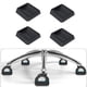 thumbnail image 4 of Juego de 4 tazas con ruedas Sunnimix Protector de suelo tapón de ruido para cama, 4 of 8