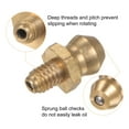 thumbnail image 4 of Uxcell 15pcs Brass Straight Grease Fitting M4x0.7mm Metric Thread Hydraulic Grease Nipple Accessories, 4 of 6