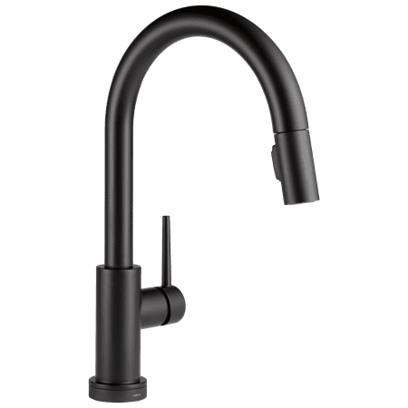 Delta Trinsic Single Handle Pull-Down Kitchen Faucet with Touch2Oî Technology in Matte Black 9159T-BL-DST