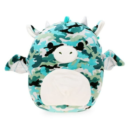 Squishmallows Official Kellytoy Plush 8 inch -Keanu the Camo Dragon Ultrasoft Stuffed Animal Plush Toy