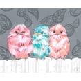 thumbnail image 2 of Rutledge, Jennifer 18x15 Black Ornate Wood Framed with Double Matting Museum Art Print Titled - Bird Trio II, 2 of 4