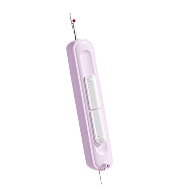 HLONK Plug-in Needle Threader 2 in 1 Threading and Thread Removal Tools Stretchable Remover Needle Threading Tool for Hand Sewing Knitting Craft Quilting Supplies