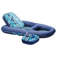 thumbnail image 1 of Aqua Leisure AQL4046HB2B Ultimate 2-en-1 Lounge & Caddy Hibiscus Flip Ultimate Comfort Receliner, 1 of 2