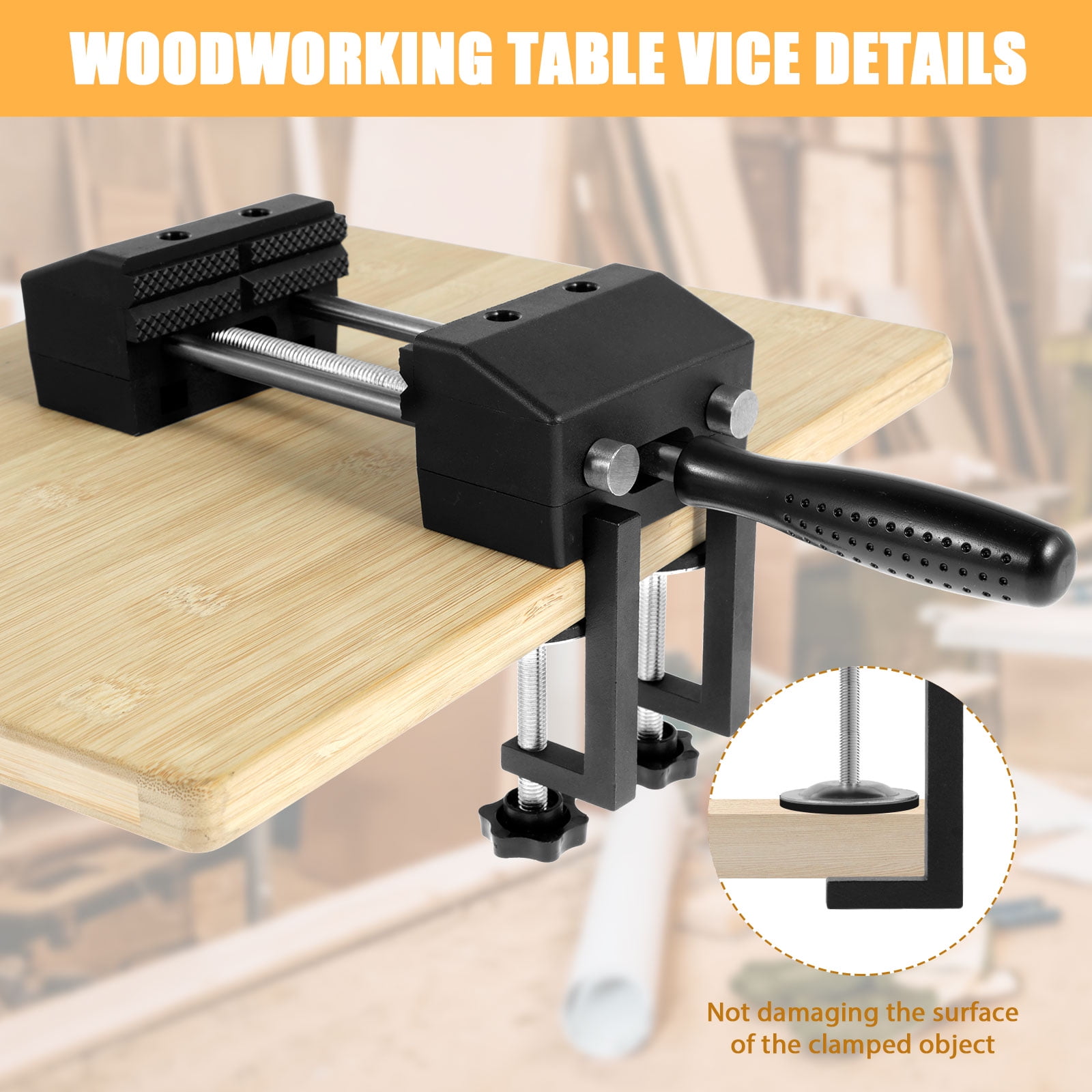 Workbench Clamp,Workbench Clamp Premium Bench Vice AntiSlip Work Clamp