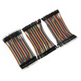thumbnail image 2 of HEVIRGO 120Pcs/Set Male Female 10cm Jumper Wire 2.54mm Pin Dupont Cable for Arduino, 2 of 10
