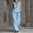 Light Blue women's 2 piece lounge set a1, variant on Cagogo Women's 2 Piece Sleeveless Tank Top Wide Leg Pants Set Casual Boho Beach Outfits Loose V Neck Tops Comfy Pants Matching Lounge Sets Tracksuits Summer Travel Cruise Clothes, Green M