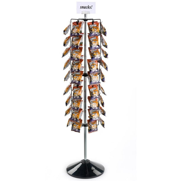 Potato Chip Rack With Clip Strips, 61"h (CCFR108BK)