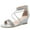 silver, variant on Women's Sandals Heels Ankle Strap Open Toe Dress Shoes Wedding Party Gold Size 10