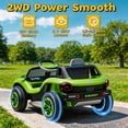 thumbnail image 5 of Track Seven 12V Ride on Car, Licensed Volkswagen Beetle Kids Electric Car with Remote Control, Bluetooth, USB, Rear Storage, LED Light, 2WD, Electric Ride on Toy Car for Kids Toddlers Aged 3+, Green, 5 of 9