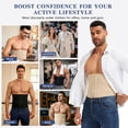 thumbnail image 5 of KIWI RATA Mens Waist Trainer Trimmer Tummy Control Shapewear Slimming Girdle Stomach Band Back Support Body Shaper Belt, 5 of 6