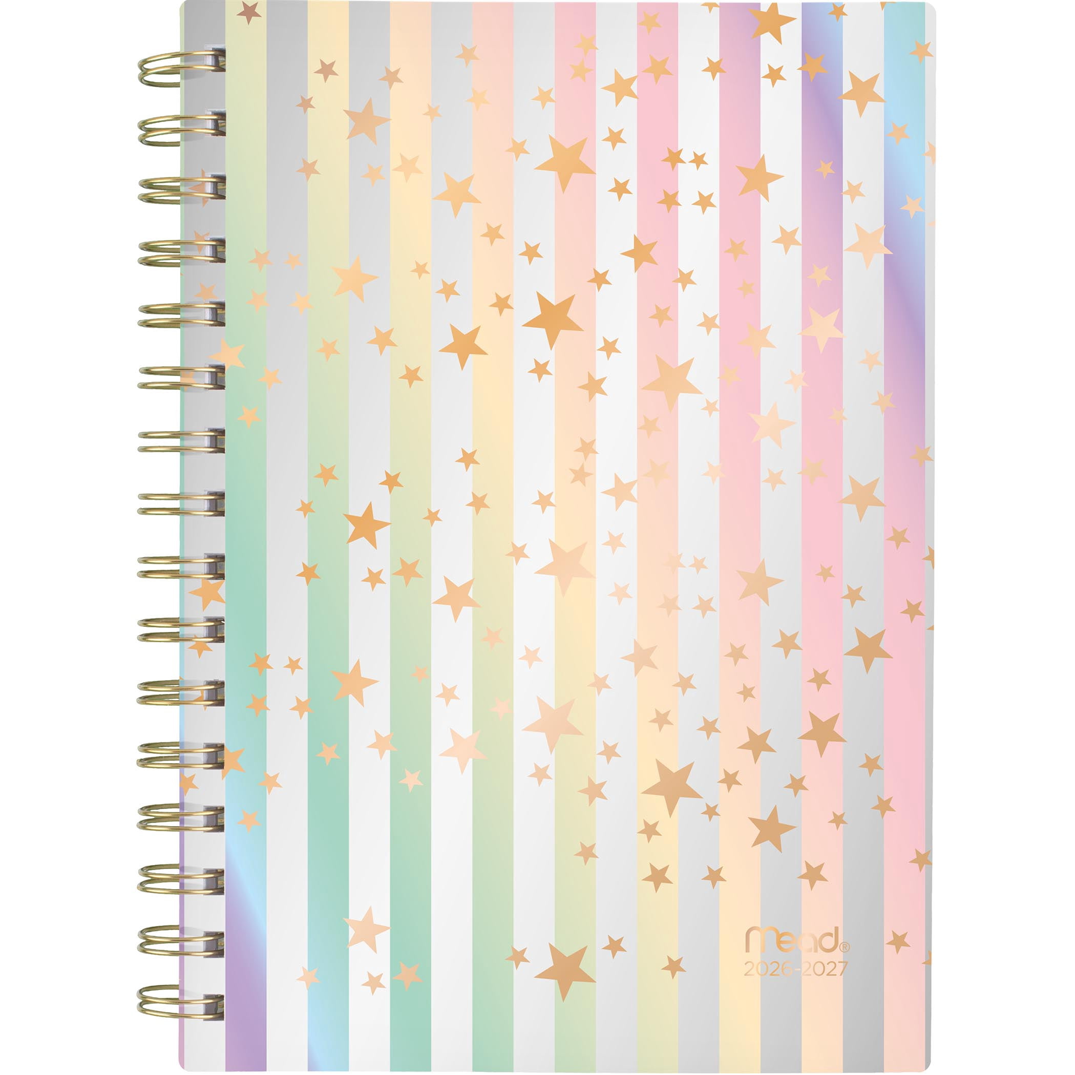 2026-2027 Mead Fun Stripes Small Weekly and Monthly Academic Year Planner