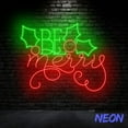 thumbnail image 3 of Handmadetneonsign Be Merry Neon Sign, Merry Christmas Led Sign, Christmas Party Wall Decor, Holiday Gift 81245, 3 of 5