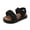 Black, variant on SROBPTY Toddler Girls Sandals Open Toe Ankle Strap Summer Open Toe Flat Shoes for 3-10 Years