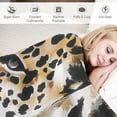 thumbnail image 3 of Orinice Leopard Print Warm Lightweight Blanket Soft Fleece Throw Blanket for All Seasons - Living Room Sofa Decor Cow Gifts - Multiple Sizes Available 50x60in, 3 of 6