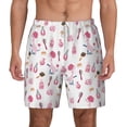 thumbnail image 3 of Uemuo Cute Poodle Dog Pattern Mens Swim Trunks Quick Dry Board Shorts with Mesh Lining, Stretch Beach Shorts Quick Dry No-Chafing Board Shorts-Medium, 3 of 9