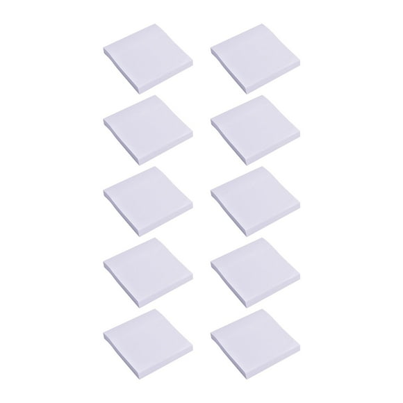 LKWLPD Tearable Super Sticky Notes 100 Sheets - Bright Colored 10PCS Reusable Pads with High Adhesive for Office School Supplies