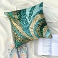 thumbnail image 2 of Cushion Covers For Couch, Decorative Light Blue Cushion Cover Couch 16x16 inch (40x40 cm), Art Silk Zippered Throw Pillow Covers, Abstract, Modern Throw Pillow - Waves Are Scenic, 2 of 14