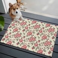 thumbnail image 3 of 2x3 Ft Entryway Area Rug, Red Roses Spring Kitchen Rug Runner Washable Floor Mat, Farmhouse Flower Botanical Non Slip Indoor Door Mat Throw Carpet for Bathroom Living Room Bedroom, 3 of 8