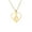 Gold, variant on Silver Flame Love Heart Pendant Necklace Stainless Steel Fashion Jewelry