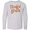 thumbnail image 3 of Inktastic Thankful and Blessed Long Sleeve Youth T-Shirt, 3 of 5
