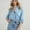 Blue, variant on DuoJiaJ Women's Casual Collar Long Sleeved Denim Shirt Women's Oversized Shirts Blue L