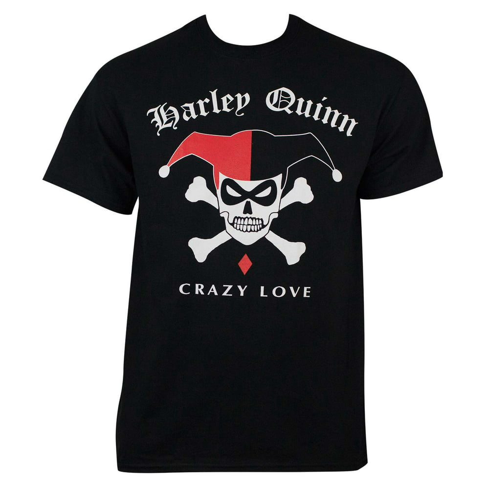 Harley Quinn - Harley Quinn Skull Tee Shirt - Walmart.com - Walmart.com