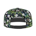 thumbnail image 5 of Flat Bill Trucker Hats for Women Men - Fun Panda Playing With Leaves Adjustable Flat Baseball Cap Snapback Hats Dad Hats for Men, 5 of 7