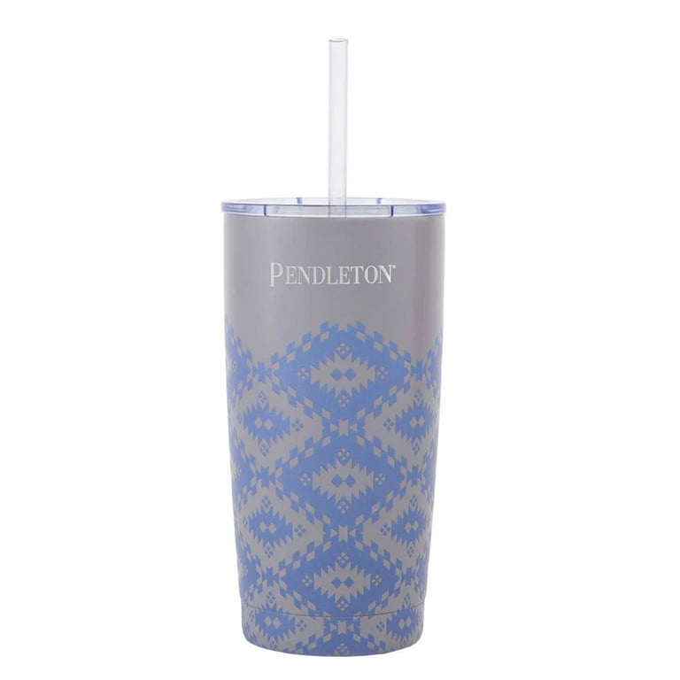 Pendleton Tumblers Cups Set Of 2 NEW 20 oz Double Wall Vacuum Insulated Blue