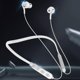 thumbnail image 3 of Auriculares inalámbricos Bluetooth con cuello blanco: Auriculares deportivos inalámbricos estéreo HD, micrófono con cancelación de ruido, atracción magnética, a prueba de sudor, inalámbricos para corr, 3 of 6