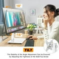 thumbnail image 3 of RTVR VESA Monitor Stand Mount for 13 to 32 inch Screens, Desk TV Stand Holder, White, 3 of 8