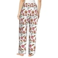 thumbnail image 3 of Naloa Rose Flowers Print Women’s Ultra-Soft Comfy Pajama Lounge Pants with Pockets & Drawstring, 3 of 8