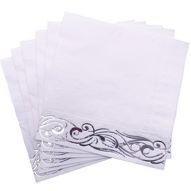 KAKOWELY 50 servilletas desechables de papel para fiestas, bodas, cumpleaños, banquetes y festivales.
